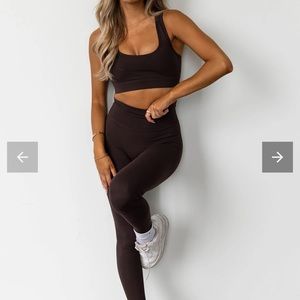 Azur Fit Classic fit upgrade sports bra - black coffee NWT